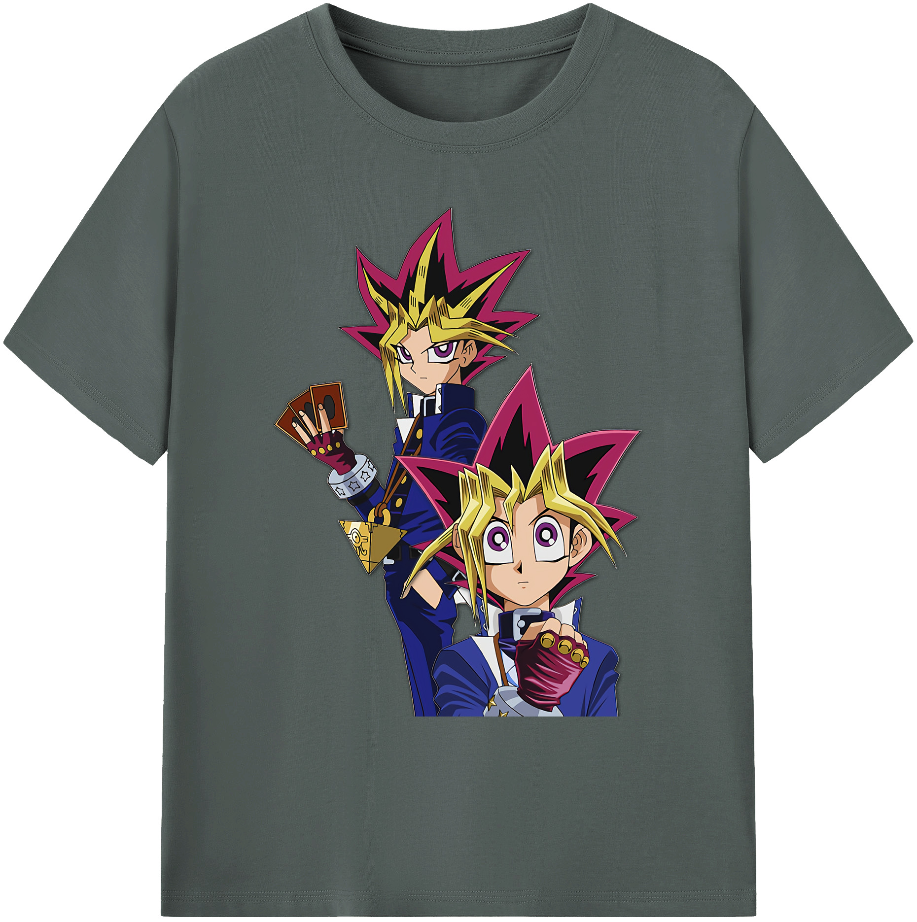 （画像用） 遊☆戯☆王 Yu-Gi-Oh! 綿100％ メンズ半袖Tシャツ｜肌触りやわらか＆通気性